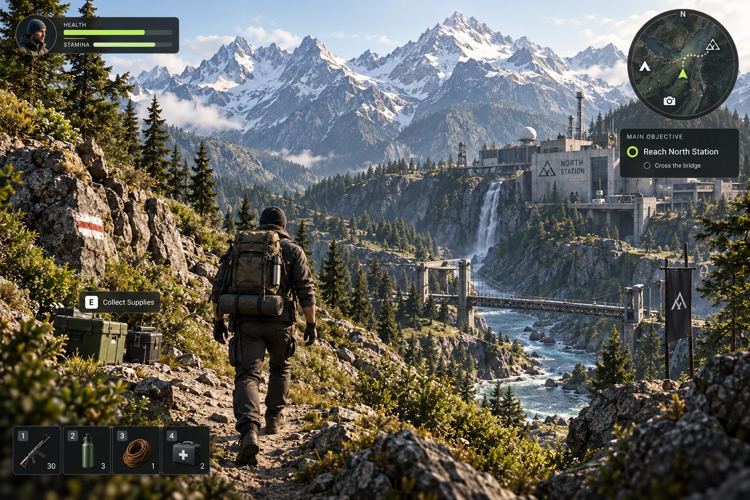 Modern Essentials · HUD concept screen