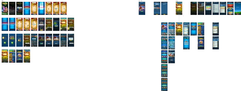 FigJam canvas for Smashing Four: A review board of the game’s screens.